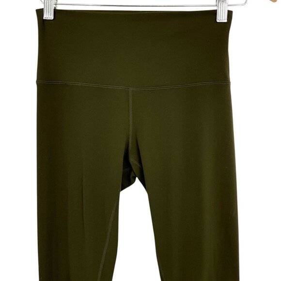 Lululemon Align Pant *Full Length 28" Dark Olive Size 6 High Rise - Picture 2 of 6
